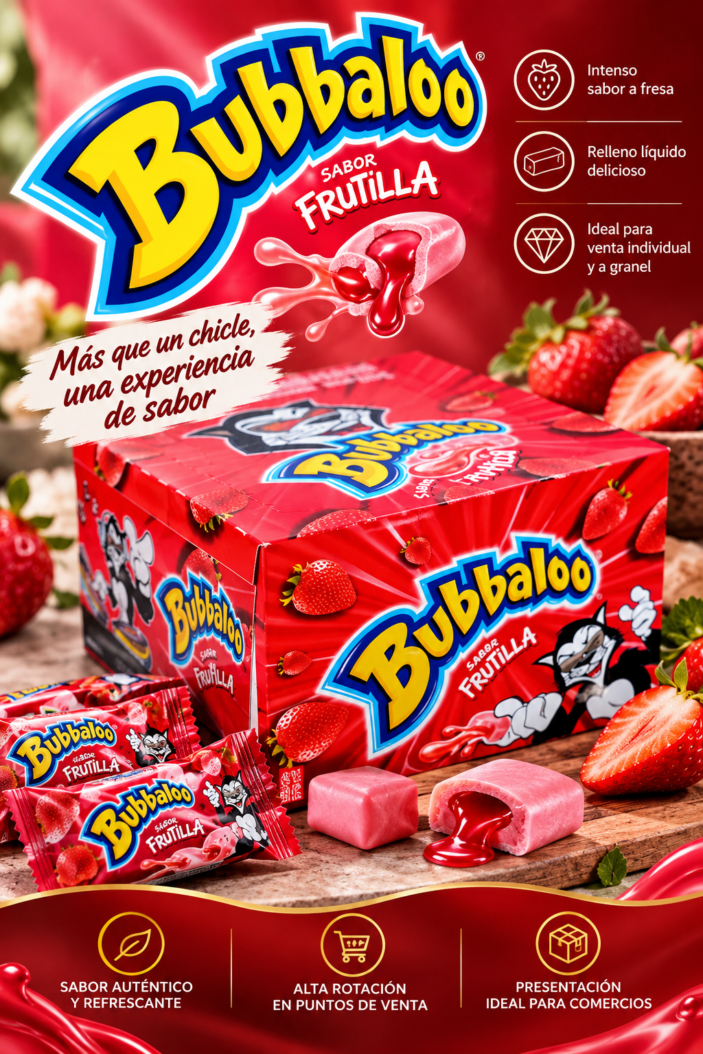 CHICLETS BUBBALOO FRESA32/70