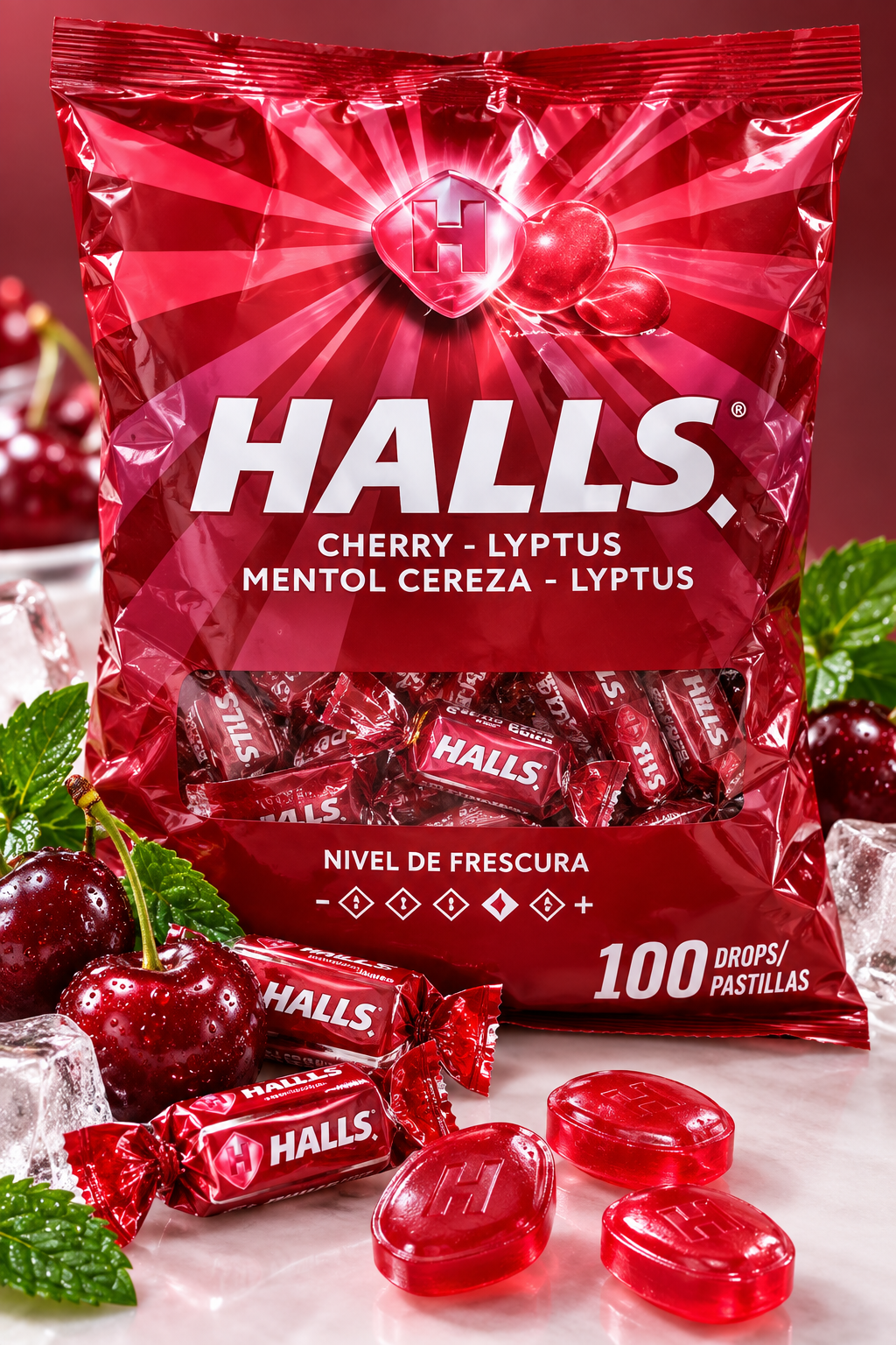 HALLS CHERRY Y LYPTUS 30/100