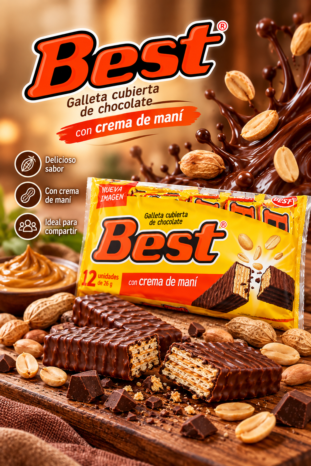 GALLETA BEST NORMAL 24/12 AMARILLA