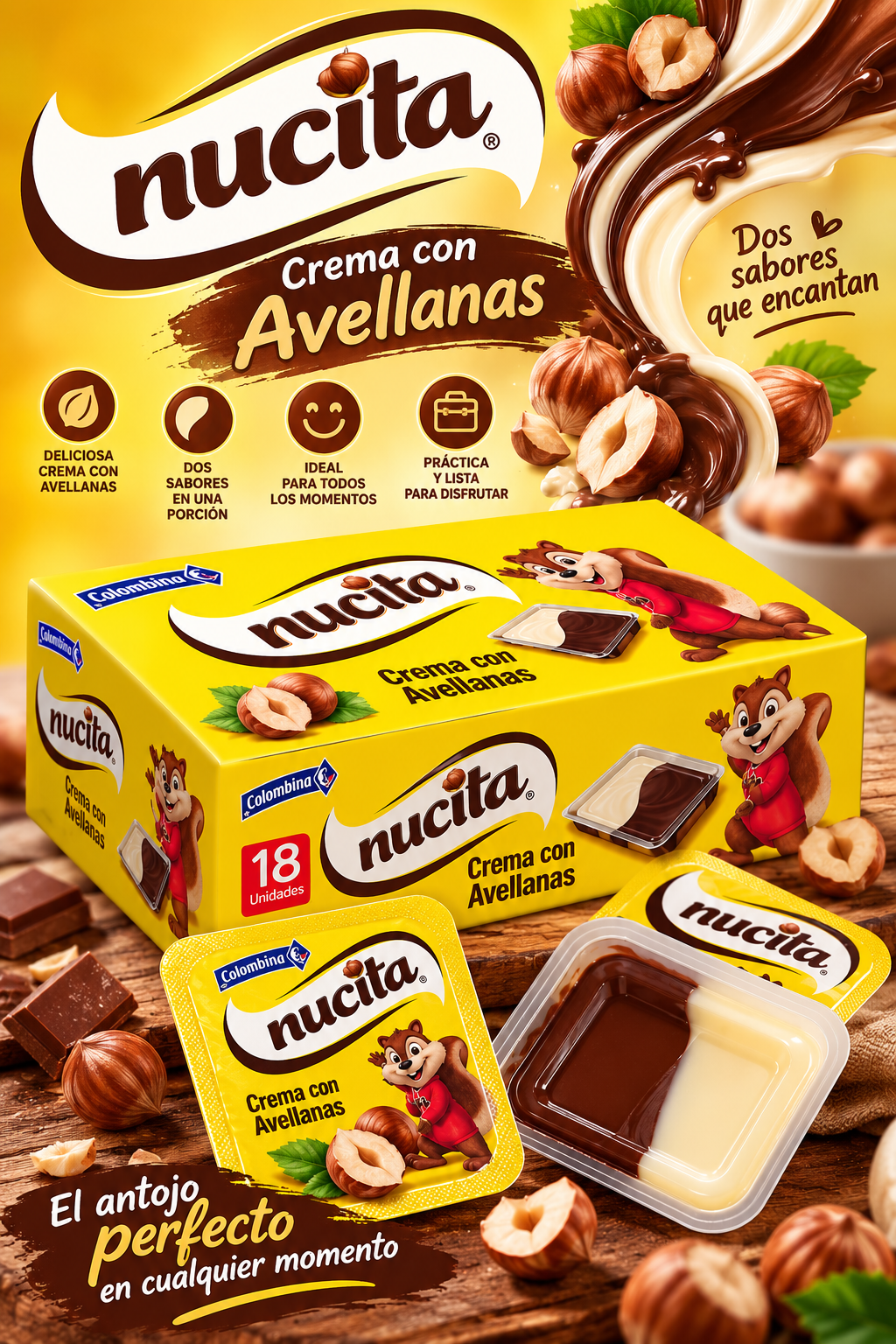 CHOCOLATE NUCITA 16/18 252GR.