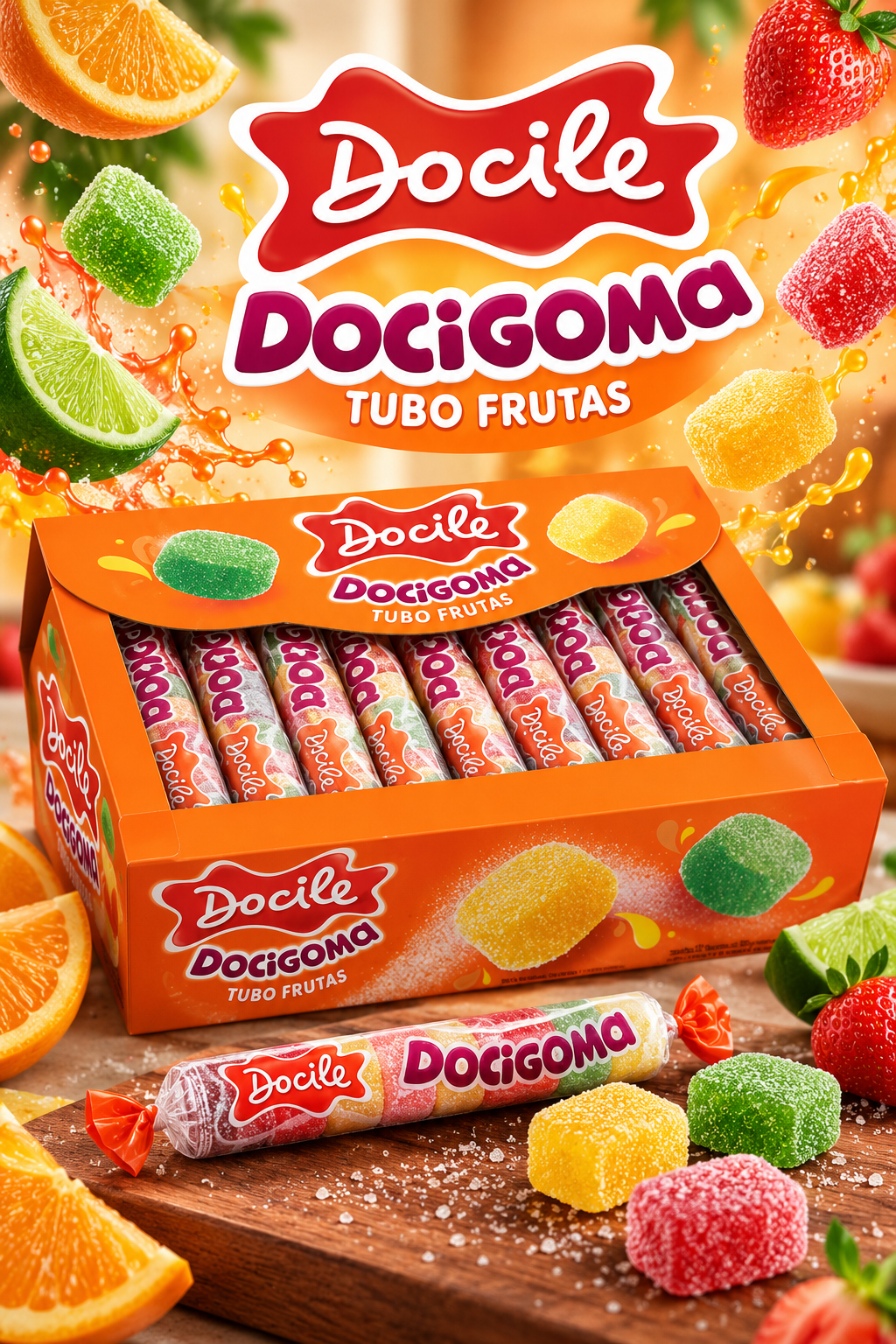 GOMITAS DOCIGOMA TUBO SURTIDA 12/30