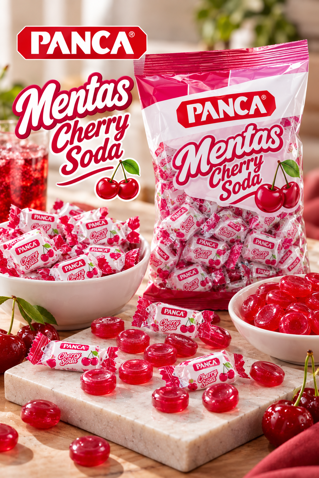 MENTAS CHERRY SODA 24/100 PANCA